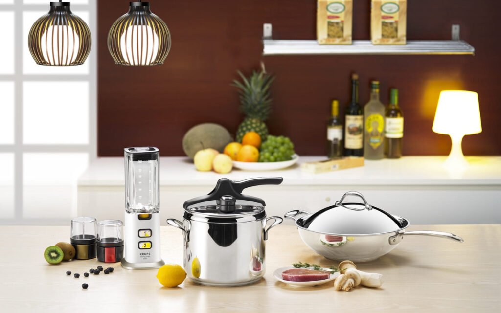 Cozinha moderna com gadgets